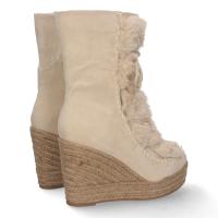 PuntoSalao Botas de cuña en yute y pelo estilo australianas mujer color beige - details 2