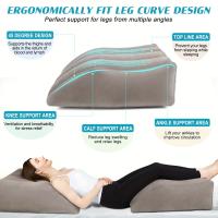 Almohada Inflable Para Piernas Fracturas Cojín De Elevación De Plumas Relajación De Rodillas Y Fatiga Forma De Piedra Para Descanso - details 0