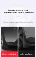 Protector De Barro Para Ruedas De Coche Para Tesla Model 3+ Highland Model Y Guardabarros Antisalpicaduras Delanteros Y Traseros Nuevos Y Mejorados - details 2