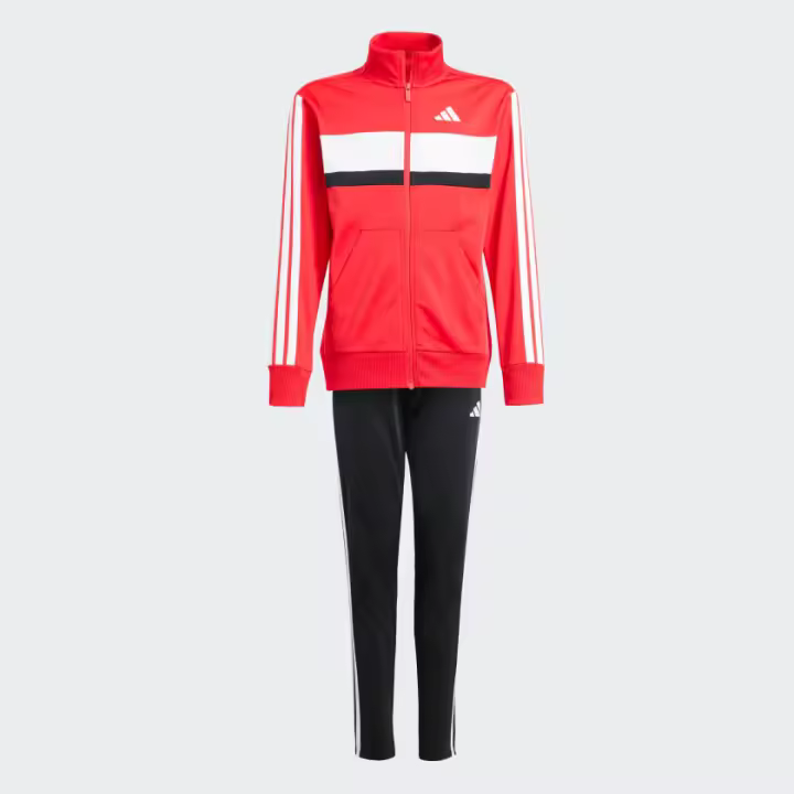 Adidas Tiberio Tricot 3 bandas Chandal Adolescentes Rojo/Negro - 1
