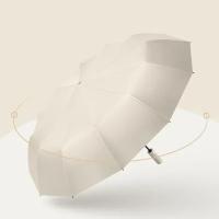 Paraguas Automático Para Lluvia Y Sol Protección Solar Reforzada Protección UV Sombrilla Plegable Material De Nylon 190T - details 4