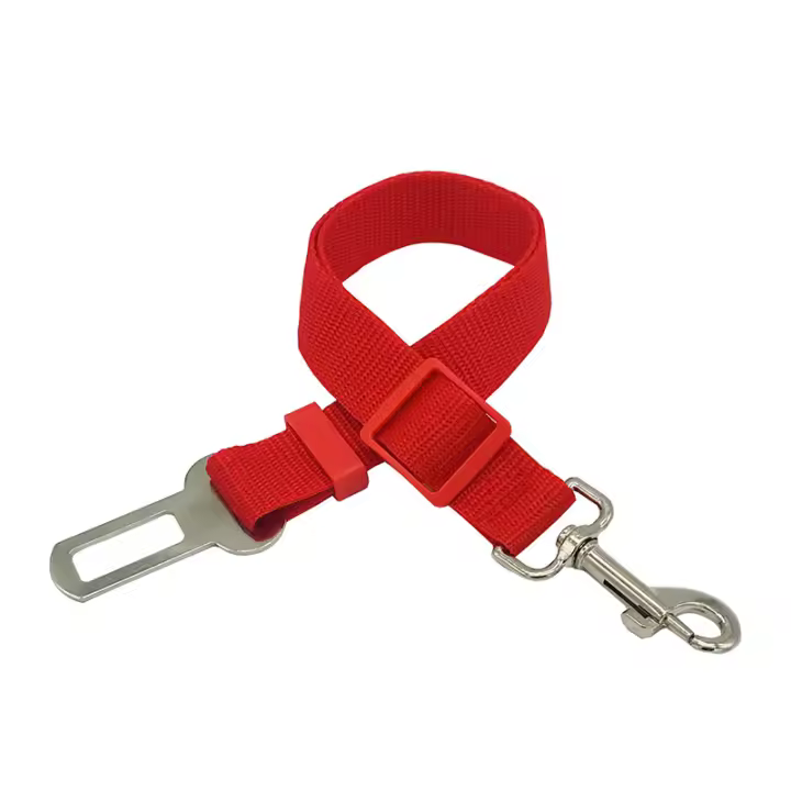 Correa De Seguridad Para Coche Para Perros Con Protector De Hombro Correa De Cuero Ganchos Desmontables Y Extensibles Accesorios Para Mascotas - 1