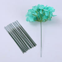 50/200/500pcs Plástico-Enchapado Hierro Flor De Hoja Para Artificial Hydrangea Rosa 6.69 Pulgadas Juego De Palos De Cabeza De Flor Accesorio De Decoración Para Bodas - details 1