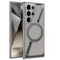 Funda De Cuero Electroplated Para Carga Inalámbrica Con Imán Para Samsung Galaxy S25 S24 S23 Ultra Protectora Y Antisuciedad - details 10