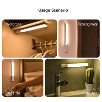 Luces Nocturnas Recargables Brillantes Con Sensor De Movimiento 3 Colores Dimmer Para Armario De Cocina Y Estante Bajo - details 8