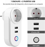 Enchufe Inteligente WiFi 16A Con Enchufe Israelita Control Por Voz De Alexa Y Google Home Función De Tiempo Tuya APP Hogar Inteligente Protección Contra Sobrecargas - details 10