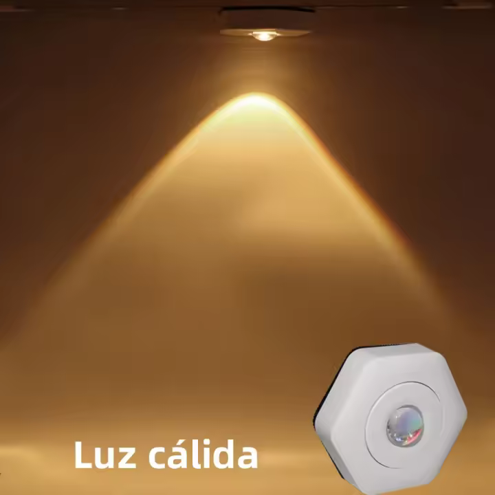Lámpara De Escritorio Magnética Colgante En Color LED Para Armario Y Ambiente Luz De Noche Forma Estelar Sin Bombillas Incluidas - 1