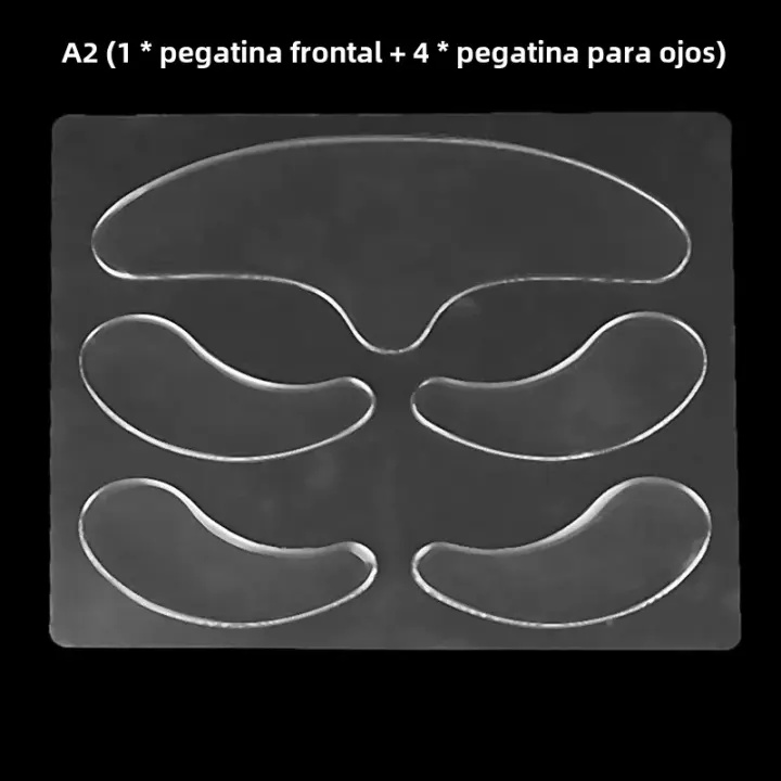 5Pcs Parches De Silicona Reutilizables Para El Rostro Antienvejecimiento Eliminación De Arrugas Parches Para La Frontal Piel Elevadora Herramientas De Cuidado De La Piel - 1