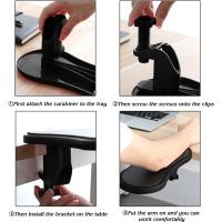 Ergonom Reposabrazos para escritorio, soporte de muñeca para teclado, cojín de ratón, cojín de espuma de memoria para computadoras, ordenador portátil, trabajo, juegos (2 piezas) - details 2