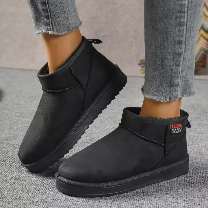 Botas De Pies Descansados De Corduroy Para Mujer Invierno 2024 Comodidad No Esmeriladas Antideslizantes Cordura Suela De Goma - 1