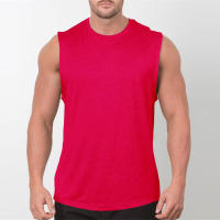 Camiseta Sin Mangas Para Hombre Estilo Fitness Y Gimnasio Camiseta De Torso Liso Para Culturismo Ropa Deportiva De Verano Material Algodón - details 8