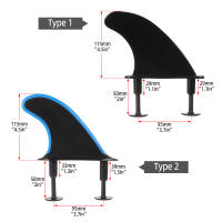 3pcs Aletas De Paddle De 4.5 Pulgadas Para Tabla De Surfeo Suave Accesorios De Surf Unisex Adecuado Para Actividades Al Aire Libre - details 6