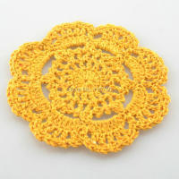 30Pcs Cojines De Mesa Redondos De Crochet Tapetes Para Vajilla Y Lámparas 10cm Eco-amigables De Poliéster Y Algodón Estilo Prairies Chic - details 11