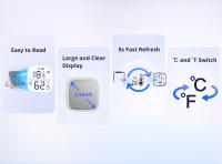 Sensor De Temperatura Y Humedad Zigbee 3.0 SONOFF SNZB-02D Con Pantalla LCD Monitoreo En Tiempo Real Con Ewelink Compatible Con Alexa Y Google Home - details 2