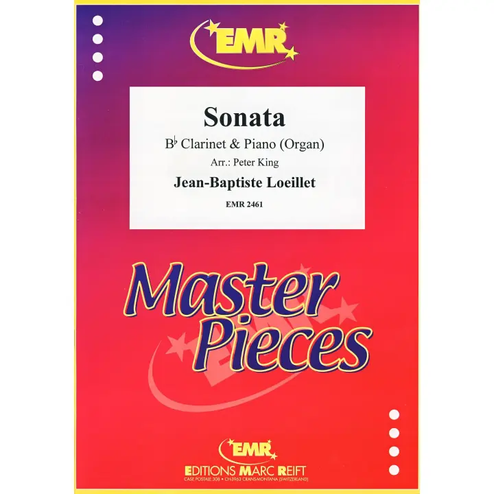 LOEILLET J.B.-Sonata para Clarinete Sib y Piano (Organo) (King) - 1