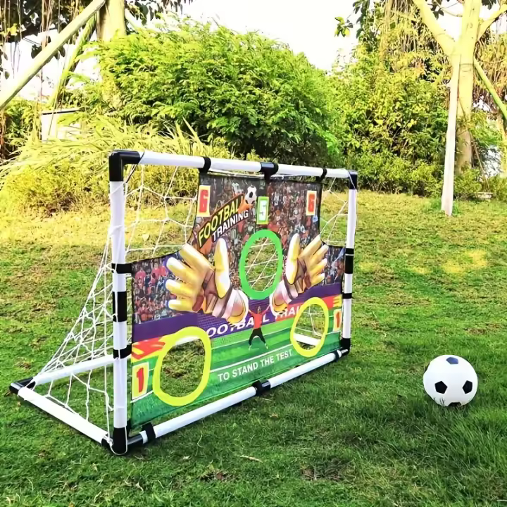Set De Retenedor De Tela Para Goles De Fútbol Collapsible Portátil 88CM Con Codo De Inflador De Bolas Unisex - 1