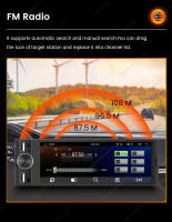 Receptor De Radio Para Coche Universal 1 Din Pantalla Táctil HD Con Control De Un Botón CarPlay MP5 Soporte FM Y USB Para Hyundai Lada Toyota Nissan Ford - details 25