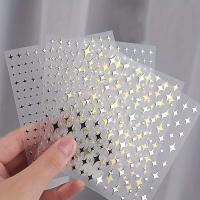 Pegatinas De Uñas 3D Metálicas Plateadas Y Doradas Estrella Disipada Adornos Para Manicura Arte De Uñas Decoración Y2K Tiras De Uñas Encanto - details 1