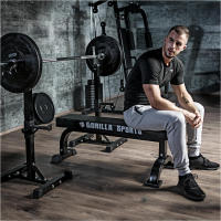 Gorilla Sports Rack de Sentadillas | Soporte de Barra Ajustable - Entrenamiento Intensivo - details 0