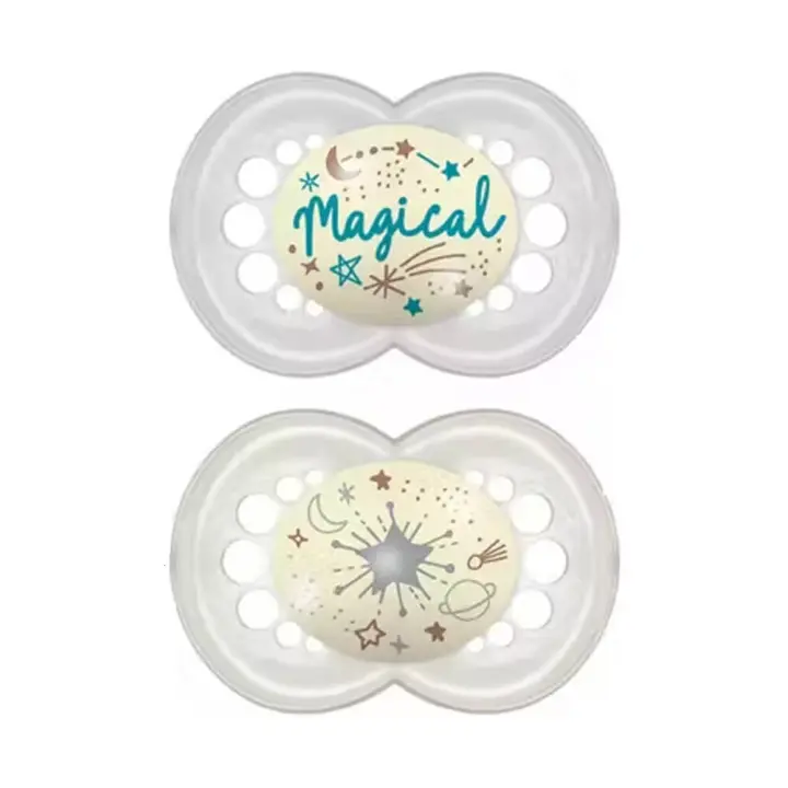 Mam Original Night Chupete Silicona Gris 2U 6M+ - 1