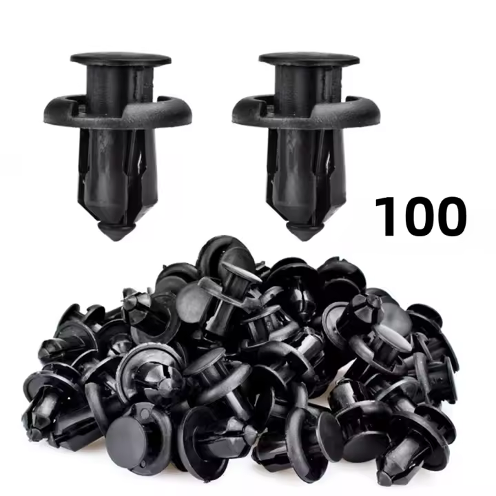 100Pcs Clips De Parachoques Para Agujero De 10mm Clips De Nylon Plástico Asegurador De Tornillo Retenedor Para Honda - 1