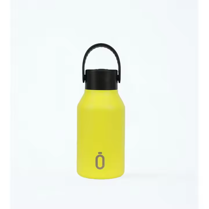 Termo Botella Runbott Mii 35ML Color Lima. Diseño Exclusivo con Aislamiento al Vacío. Evita Condensación, Exterior Siempre a Temperatura Ambiente. Mantiene Frío 36h❄️ y Caliente 36h♨️. Sostenible, Reutilizable y Resistente. Para los mas peques de casa. - 1