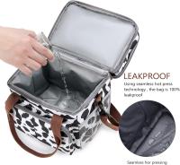 Bolsa De almuerta para Mujeres y habbres, lonchera expandible de Doble cubierta, bolsas de almuerta grandes, a prueba de fugas, aisladas, reulizable, Bolsa friadora De almuerta - details 1
