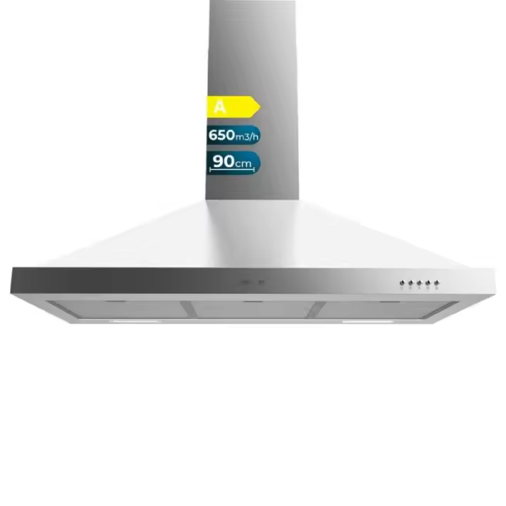 Cecotec Campana pirámide Bolero Flux PM 906500 Inox A - 1
