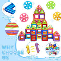 Bloques De Construcción Magnéticos STEM Grandes 30/100pcs Juguetes Educativos Para Aprendizaje DIY Regalo De Cumpleaños Navidad Y Año Nuevo Para Niños De 4-6 Años - details 2