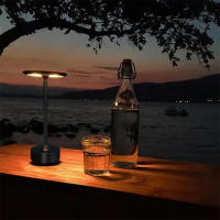Lámpara De Mesa Recargable LED Con Interruptor Táctil Para Dormitorio Y Restaurante Luz De Escritorio USB-C Moderna Y Dimmable - details 14