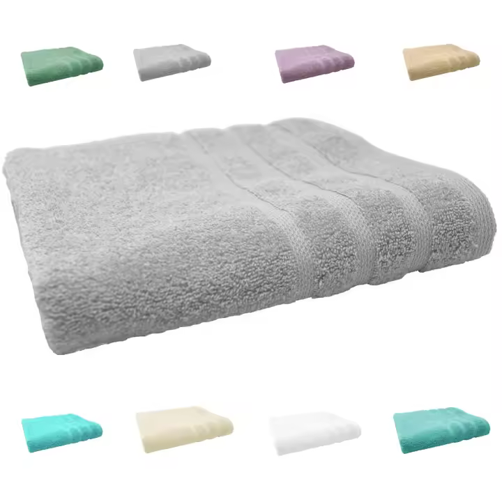 Toalla de Baño de Algodón Cardado 500 Gr Esponjoso y Suave Dulce - 1