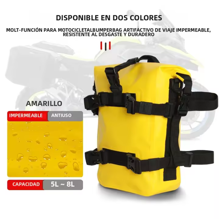 Bolsa De Moto Impermeable Para Marco Lateral Almacenamiento De Herramientas Universales Barra De Choque Bolsa De Motos - 1