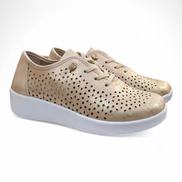 Zapatos informales Doctor Cutillas picados dorado - 1