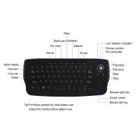 Teclado Inalámbrico Jomaa 2.4G Con Ballón De Tracció Y Rueda De Desplazamiento Mini USB Para Laptop TV Box Computador - details 4