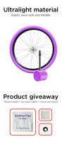 Tubo Interno De Bicicleta CYDY TPU 24 Pulgadas 520 24x1 1.25-1.5 Pulgadas Longitud De Válvula 45mm Rueda De Ciclismo BMX Pieza De Ciclismo 32G - details 3