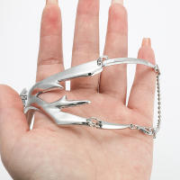 Máscara De Fantasía Irregular CyberPunk Para Mujeres Y Hombres Accesorio Gótico Punk Mecánico Alienígena Con Pendiente Para Fiestas Y Compras En Línea - details 3
