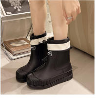 Botas De Lluvia Para Mujer Antideslizantes Impermeables Con Banda Elástica Para Senderismo Al Aire Libre Y Camping En Días De Lluvia - details 6