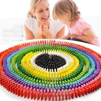 Dominoes De Madera Arcoíris Juegos De Construcción Bloques Montessori Juguetes Educativos Para Niños Edad Recomendada 4-12 Años - details 4