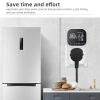 Controlador De Temperatura Digital Con Sensor EU Plug 220V Timer De Precisión Display LCD Para Calefacción Y Refrigeracción En El Hogar - details 4