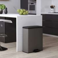 Curver Papelera de Pedal Doble 26L+26L Cubo Basura Cocina Oficina Color Gris,  Plateado, y mas - details 1