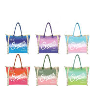 MEJORADA Bolso de Playa o Piscina Grande con Estampados de Colores Frase | Modelo Verano MEDIDA 55CM×37CM×19CM - details 2