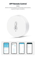 Sensor De Temperatura Y Humedad Inteligente ZigBee Real Tiempo Sensor De Seguridad Termómetro Hygrometer Batería Poderada Con App Tuya Smart Life - details 0