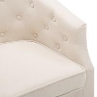 vidaXL Sillón de tela beige Sillon Dormitorio Sillon Comodos Silla Relax Sillón Sofá - details 5