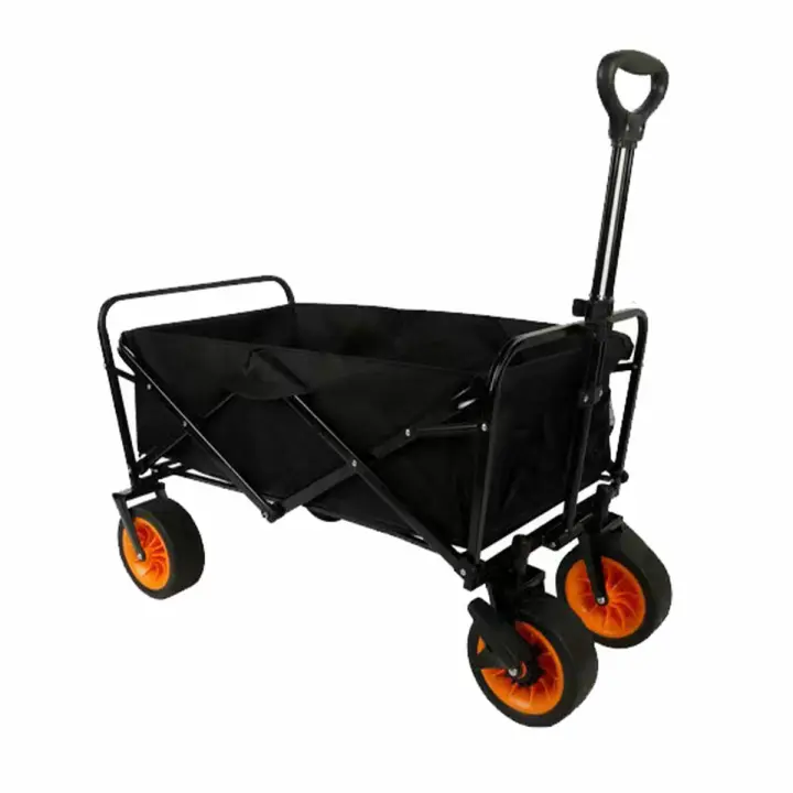 Marbueno Carrito Multiusos Plegable Acero 200 KG Negro Jardin, Playa y Camping 86X50X59 cm 10478 - 1