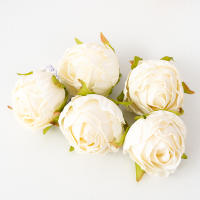 5pcs Flores Artificiales De Seda Rosa Para Boda Decoración Del Hogar Fiesta Navidad Cumpleaños Artesanía De Mesa Decoración De Eventos - details 7