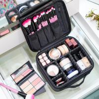 Nueva Bolsa De Maquillaje Para Mujer Viaje Impermeable De Tela Oxford Organizador De Cosméticos Con Cerradura De Cremallera Estilo Casual - details 2