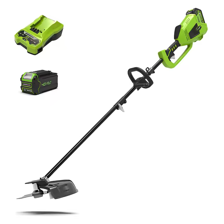 40v kosa/podkaszarka greenworks gd40bck4 - zestaw ładowarka + akumulator 4ah - 1301507ub - 1
