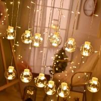 Lámpara De Bolitas De Cristal LED Para Jardín Y Decoración De Habitaciones Cadena De Luces Eléctricas Al Aire Libre Con Batería - details 4