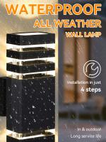 Lámpara De Pared LED Impermeable IP65 E27 Reemplazable Para Exterior Y Interior 3 Colores Para Jardín Puerta Balcón Dormitorio Sala De Estar - details 1