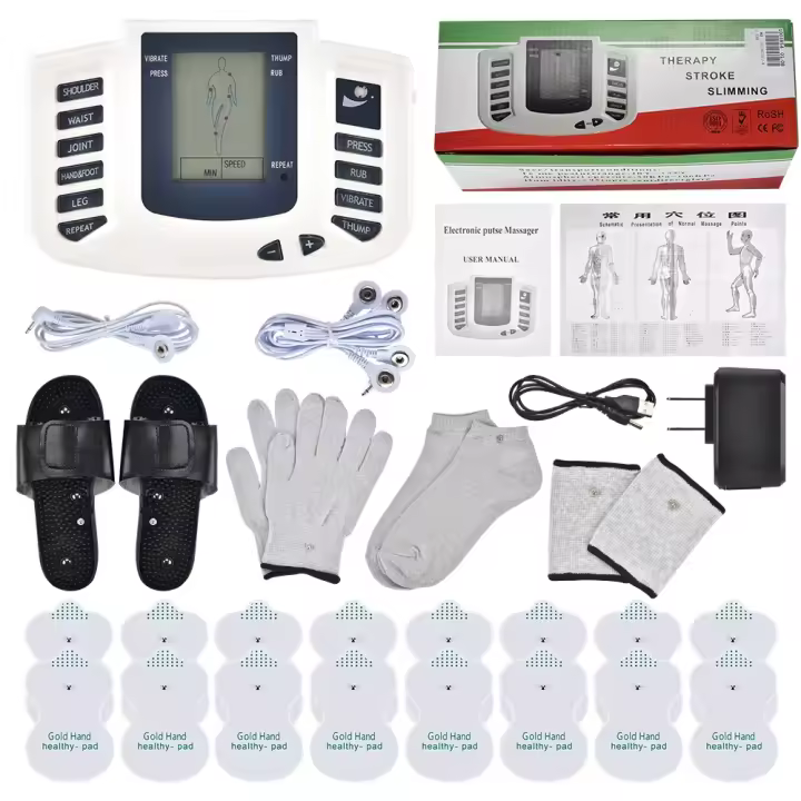 JR309 Máquina Electroestimuladora TENS-Estimulante Muscular-Acupuntura-Pulso-Fisioterapia-Alivio del Dolor de Cuello y Espalda - Reilef - 1